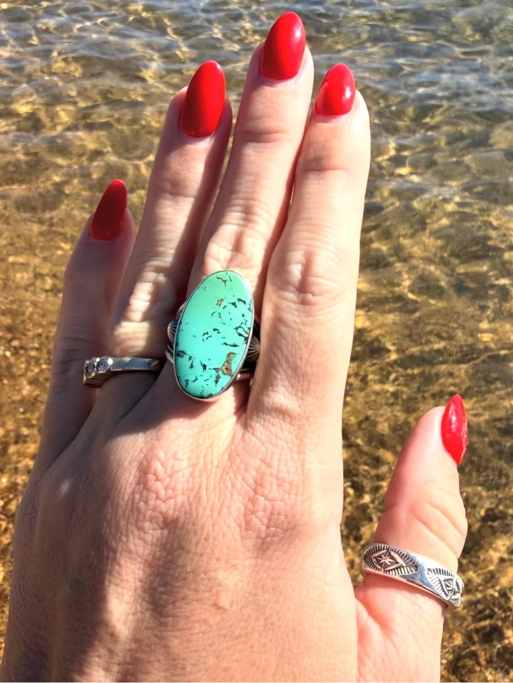 Moonpilgrim Sterling Silver Royston Turquoise Ring